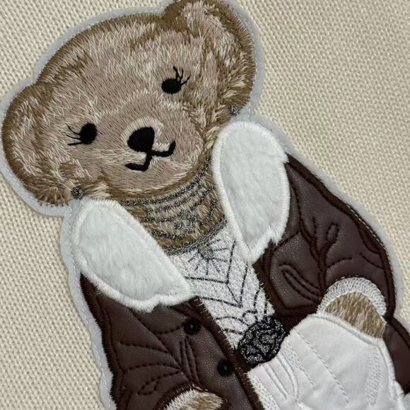 Polo Ralph Lauren Embroidered coat, bear, beige sweater - Picture 5 of 7